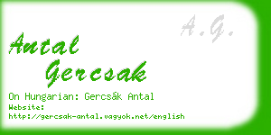 antal gercsak business card